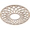 Ekena Millwork Cannes Wood Fretwork Pierced Ceiling Medallion, Alder, 18"OD x 6 1/8"ID x 3/8"T CMWP18X18X0375CNAL - alternate 4